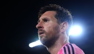 Lionel Messi #10 of Inter Miami CF looks on after winning and advancing to the semifinal following the 2025 MLS Cup Playoff match between Inter Miami CF and Nashville SC at Chase Stadium on November 08, 2025 in Fort Lauderdale, Florida. Photo by Rich Storry / GETTY IMAGES NORTH AMERICA / Getty Images via AFP