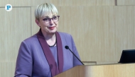 President of Slovenia H E Dr. Nataša Pirc Musar delivering a talk at Hamad Bin Khalifa University (HBKU) yesterday. Pictures: Rajan Vadakkemuriyil/The Peninsula
