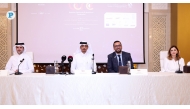 President of Business Continuity and Resilience Conference Eng. Abdullatif Ali Al-Yafei (second left) with other officials during the press conference, yesterday. Pic: Rajan Vadakkemuriyil / The Peninsula