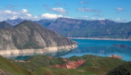 A view of the Nurek reservoir in Tajikistan. Photo by Amir Isaev / AFP