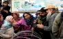 Relatives of the victims who died in an accidental blast at Nowgam police station, scuffle with security personnel whilst demanding bodies of the deceased, on the outskirts of Srinagar, on November 15, 2025. (Photo by Tauseef MUSTAFA / AFP)
 
