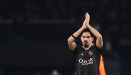 Paris Saint-Germain's Portuguese midfielder #17 Vitinha acknowledges the crowd as he is substituted during the UEFA Champions League, league phase - matchday 5, football match between Paris Saint-Germain (PSG) and Tottenham Hotspur FC at the Parc des Princes stadium in Paris on November 26, 2025. (Photo by FRANCK FIFE / AFP)
