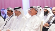 Undersecretary of the Ministry of Education and Higher Education H E Dr. Ibrahim bin Saleh Al-Nuaimi with other officials during the event.