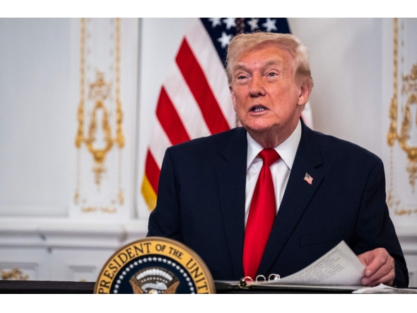 File photo of US President Donald Trump