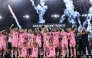 Lionel Messi #10 of Inter Miami CF and teammates lift the Champion's trophy after winning the the Audi 2025 MLS Cup western conference final match between Inter Miami CF and New York City FC at Chase Stadium on November 29, 2025 in Fort Lauderdale, Florida. Carmen Mandato/Getty Images/AFP
