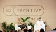 CEO of Invest Qatar Sheikh Ali Alwaleed Al-Thani speaking during the event.