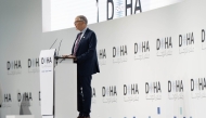 Microsoft Co-Founder and Co-Chair of the Bill and Melinda Gates Foundation, HE Bill Gates giving a speech at the Doha Forum 2025