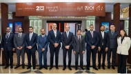 Consul General of the State of Qatar in Shanghai, H E Rashid Mubarak Al Khater with other officials during the LPS Shanghai 2025.