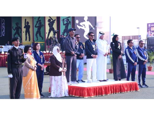 Officials and students during the event.