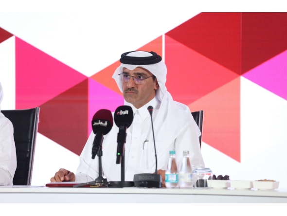 President of the Administrative Control and Transparency Authority H E Hamad bin Nasser Al Misnad during the press conference.