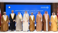 Chairman of the General Authority of Customs and Chairman of the Executive Council of the Customs Union Authority H E Ahmed bin Abdullah Al Jamal with other officials during the event in Riyadh, Saudi Arabia.