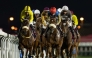Action during the Late Sheikh Jassim Bin Mohammed Bin Thani Trophy meeting at Al Rayyan Racecourse.