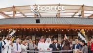 Officials, management and guests at the launch of Bo's Coffee at Aspire Park.