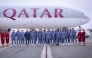 PSG squad pose for a photo ahead of their departure to Doha yesterday for the FIFA Intercontinental Cup Qatar 2025 final against Flamengo. PIC: PSG 