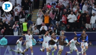 Jordan players celebrate after defeating the UAE in the FIFA Arab Cup 2025 semi-final at Al-Bayt Stadium. PICTURES: MOHAMMED FARAG/THE PENINSULA