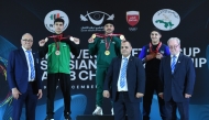 Saudi Arabia’s Ali Hussein swept all three gold medals in the Arab Junior category.