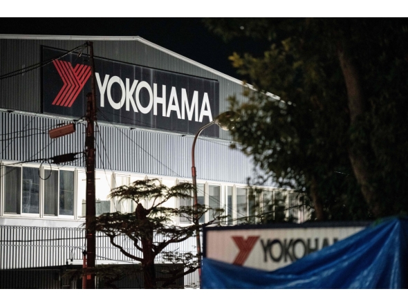 This picture taken on December 26, 2025 shows the Yokohama Rubber Mishima Plant in Mishima, Shizuoka Prefecture. (Photo by Yuichi YAMAZAKI / AFP)
