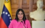 (FILES) Venezuela's Vice President Delcy Rodriguez speaks during a press conference in Caracas on August 11, 2025. (Photo by Juan BARRETO / AFP)