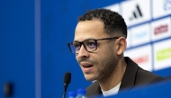 Strasbourg's British head coach Liam Rosenior addresses media during a press conference at the Stade de la Meinau in Strasbourg, eastern France on January 6, 2026. (Photo by Romeo Boetzle / AFP)
 