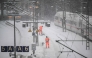 Workers clear the snow from the platforms at Hamburg main railway station in Hamburg, Germany, on January 9, 2026 (Photo by DANIEL REINHARDT / AFP)