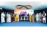 Ambassador of India to Qatar H E Vipul with honourees and officials during the event.