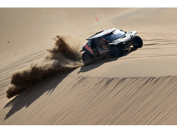 Qatari driver Nasser Al Attiyah  competes in Stage 10. (AFP)
