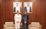 Minister of Education and Higher Education H E Lolwah bint Rashid bin Mohammed Al Khater with Canada’s Minister of Industry and Minister responsible for Economic Development for the Quebec region H E Mélanie Joly 