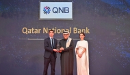 QNB Group Chief Business Officer Yousef Mahmoud Al-Neama receiving the award from President of CCI France Qatar, Edouard Thevenin during the event.