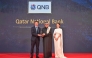 QNB Group Chief Business Officer Yousef Mahmoud Al-Neama receiving the award from President of CCI France Qatar, Edouard Thevenin during the event.