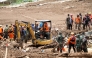 Rescuers work on-site after a landslide struck West Bandung Regency, West Java, Indonesia, Jan. 25, 2026. (Photo by Septianjar Muharam/Xinhua)