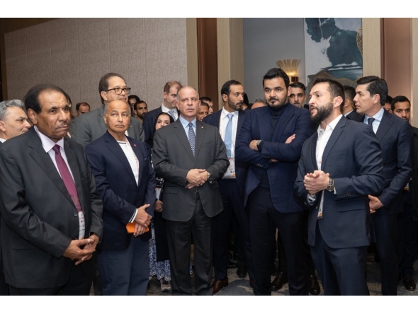 Association of National Olympic Committees and Qatar Olympic Committee President H E Sheikh Joaan bin Hamad Al Thani with other delegates during a dinner banquet hosted by the Olympic Council of Asia in cooperation with the National Olympic Committee of Uzbekistan, on the sidelines of the OCA General Assembly, in Tashkent.