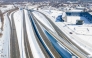 In an aerial view, road conditions are seen on the interstate following a major snow storm on January 26, 2026 in Louisville, Kentucky. Jon Cherry/Getty Images/AFP