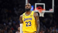 LeBron James #23 of the Los Angeles Lakers reacts during the fourth quarter against the Cleveland Cavaliers at Rocket Arena on January 28, 2026 in Cleveland, Ohio. Jason Miller/Getty Images/AFP 