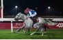 Caid Du Soleil and jockey Lukas Delozier on their way to win Al Judhay Cup. Pic: JUHAIM/QREC