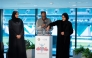 Chair of the Organising Committee and Vice President for Student Affairs at Hamad Bin Khalifa University Dr. Maryam bint Hamad Al-Mannai (right) with other officials during the draw ceremony.