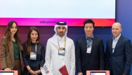 Sheikh Jassim bin Mansour bin Jabor Al Thani with TikTok's Will Liu, Shadi Kandil, Joanne Chehab and Kinda Ibrahim.