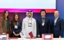 Sheikh Jassim bin Mansour bin Jabor Al Thani with TikTok's Will Liu, Shadi Kandil, Joanne Chehab and Kinda Ibrahim.