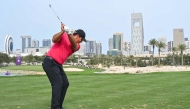 USA's Patrick Reed in action during the second round of Qatar Masters. PIC: QNA