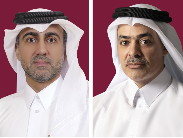 UDC Chairman Ahmed bin Ali Al-Hammadi (left) and UDC President and CEO Yasser Salah Al-Jaidah.
