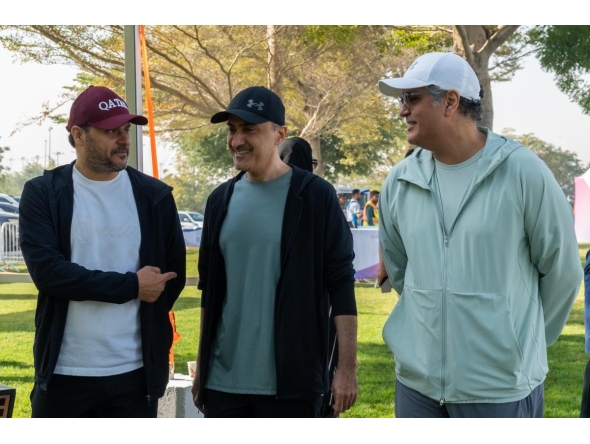Minister of Communications and Information Technology H E Mohammed bin Ali Al Mannai with other officials during the event.