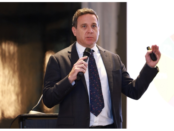 Partner, Head of Consultancy and Research at Cushman & Wakefield Qatar Johnny Archer addressing the event.