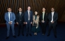 Ambassador of Australia to Qatar H E Shane Flanagan (third left) with other officials and guest during the event.