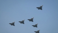 Indian Air Force's Rafale jets fly during the country's 77th Republic Day parade at Kartavya Path in New Delhi on January 26, 2026. (Photo by Sajjad HUSSAIN / AFP)
