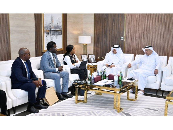 Qatar Chamber and Tanzanian officials during the meeting.