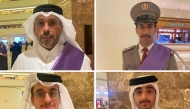 Clockwise from top left: Naji Saleh Ali Al-Yami, Hazem Zaid Ali Al-Marri, Ali Hamad Al-Hammadi and Omar Mohammed Al-Emadi
