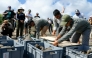 This handout picture released by Ecuador's Environment Ministry shows park rangers releasing Floreana giant tortoises (Chelonoidis niger) on Floreana Island, in the Galapagos archipelago, Ecuador, on February 20, 2026. (Photo by Handout / Ecuador's Ministry of Environment / AFP)