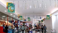 Families shopping ahead of Ramadan at a mall in Qatar. 