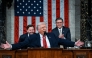 US President Donald Trump delivers the first State of the Union address of his second term to a joint session of Congress in the House Chamber of the United States Capitol in Washington, DC, on February 24, 2026. (Photo by Kenny Holston / Pool / AFP)