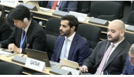 Second Secretary of the Permanent Mission of Qatar to UN Office at Geneva, Hamad Mohammed Al Suwaidi, participating in the session. 