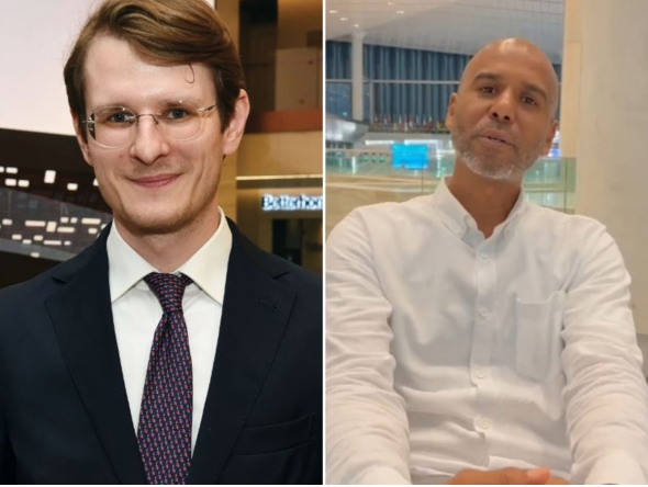 Felix Katterl (left) and Nasreldin Salhin